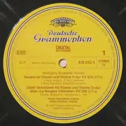 LP - Mozart - Sonaten Für Klavier Und Violine (Perlman / Barenboim)