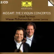 Double CD - Wolfgang Amadeus Mozart , Itzhak Perlman , James Levine , Wiener Philharmoniker - Mozart - The 5 Violin Concertos