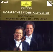 Double CD - Wolfgang Amadeus Mozart , Itzhak Perlman , James Levine , Wiener Philharmoniker - Mozart - The 5 Violin Concertos