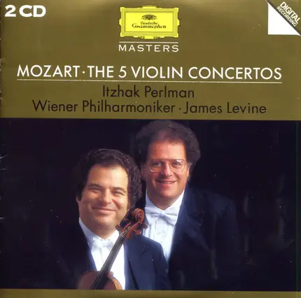 Wolfgang Amadeus Mozart , Itzhak Perlman , James Levine , Wiener Philharmoniker - Mozart - The 5 Violin Concertos