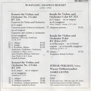 CD - Mozart - Mozart: Violinkonzerte Nr. 3 & 4 - 2 Rondos