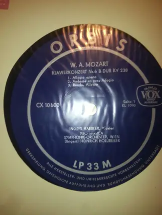 Mozart - Klavierkonzert Nr. 6 B-dur KV 238 / Klavierkonzert Nr. 8 C-dur KV 246