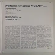 LP - Wolfgang Amadeus Mozart , Isaac Stern , Pinchas Zukerman , Leonard Rose - Divertimento For String Trio In E-Flat, K. 563 - Gatefold