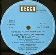 LP - Mozart - Klavierkonzerte Nr. 20 D-moll, KV 466 • Nr. 25 C-dur, KV 503 - Stereo