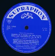 LP - Mozart / J.C. Bach - Flute- Quartet In D • Adagio And Rondo, Köch. 617 (Glasharmonica-Quintet) • Quartet In D Major • Quintet In E Major