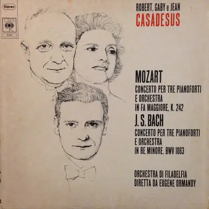 Mozart / Bach - Concerto Per Tre Pianoforti E Orchestra In Fa Maggiore, K. 242 / Concerto Per Tre Pianoforti E Orch