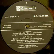 LP - Mozart / Bach / Händel / Quantz - Sonatas For Flute & Harpsichord
