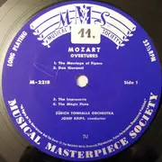 LP - Wolfgang Amadeus Mozart , Josef Krips , Orchester Der Tonhalle Zürich - Mozart Ouvertüren