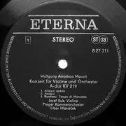 LP - Mozart - Violinkonzert A-dur KV 219, Rondo Für Violine C-dur KV 373, Adagio Für Violine E-dur KV 261, Rondo Für Violine B-dur KV 269