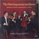 LP - Wolfgang Amadeus Mozart , Joseph Haydn - Vier Streichquartette Um Mozart