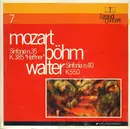 LP - Wolfgang Amadeus Mozart , Karl Böhm , Bruno Walter - Sinfonia N.35 K.385 'Haffner' Sinfonia N.40 K.550 - gatefold