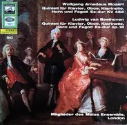 Wolfgang Amadeus Mozart , Ludwig van Beethoven , Melos Ensemble Of London - Quintett Für Klavier,Oboe,Klarinette,Horn Und Fagott Es-Dur Kv 452 / Quintett Für Klavier,Oboe,Klar