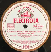 LP - Wolfgang Amadeus Mozart , Ludwig van Beethoven , Melos Ensemble Of London - Quintett Für Klavier,Oboe,Klarinette,Horn Und Fagott Es-Dur Kv 452 / Quintett Für Klavier,Oboe,Klarinette,Horn Und Fagott Es-dur Op.16