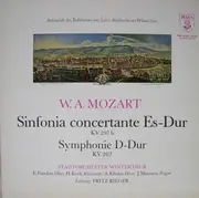 LP - Wolfgang Amadeus Mozart , Stadtorchester Winterthur , Fritz Rieger , Egon Parolari , Hans Koch , Al - Sinfonia Concertante Es-dur KV 297 b / Symphonie D-dur KV 202