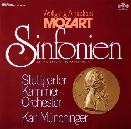 Mozart - Sinfonien Nr. 29 A-Dur Kv 201 / Nr. 33 B-Dur Kv 319
