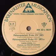 LP - Wolfgang Amadeus Mozart , Samuel Baron , The Fine Arts Quartet - Flötenquartette