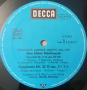 LP - Mozart - Eine Kleine Nachtmusik / Sinfonia Concertante