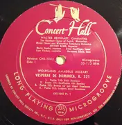 LP - Wolfgang Amadeus Mozart , Walter Reinhart - Vesperae De Dominica, K.321