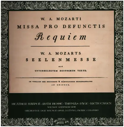 Mozart - Missa Pro Defunctis, Requiem (KV 626)