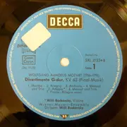 LP - Wolfgang Amadeus Mozart , Wiener Mozart Ensemble ∙ Willi Boskovsky - 'Serenaden Vol. 5' - Divertimento KV 63 / Cassation KV 99