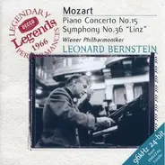 Mozart - Piano Concerto No. 15 - Symphony No. 36 "Linz" (Bernstein)