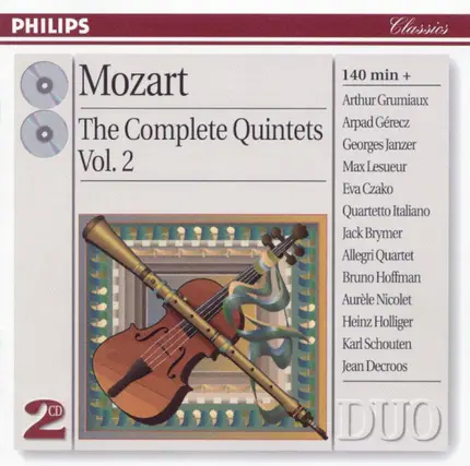 Wolfgang Amadeus Mozart - The Complete Quintets - Vol. 2