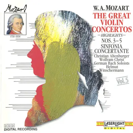 Wolfgang Amadeus Mozart - The Great Violin Concertos (Highlights)
