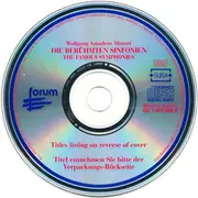 Double CD - Mozart - Die Berühmten Symphonien - The Famous Symphonies