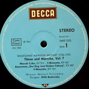 LP - Wolfgang Amadeus Mozart / Wiener Mozart Ensemble , Willi Boskovsky - Tänze Und Märsche Vol. 7