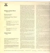 LP - Wolfgang Amadeus Mozart / Gerhard Puchelt - Klaviervariationen I ( aus den Jahren  1766-1778)