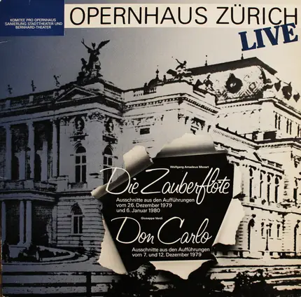 Mozart / Verdi - Opernhaus Zürich Live Die Zauberflöte / Don Carlo