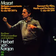LP - Mozart (Karajan) - Sinfonia Concertante Für Bläser Es-dur KV 297b / Konzert Für Flöte, Harfe Und Orchester C-dur KV 299 - Club edition