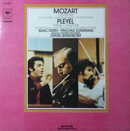 Mozart (Ignaz Pleyel) - Concertone For Two Violins / Sinfonie Concertante For Violin And Viola