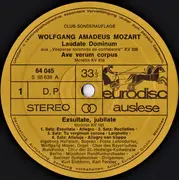 LP - Mozart / Ingeborg Hallstein - Laudate Dominum