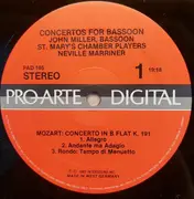 LP - Mozart / Vanhal - Concertos For Bassoon
