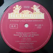 LP - Wolfgang Amadeus Mozart / Johanna Martzy , Kammerorchester Des Bayerischen Rundfunks , Eugen Jochum - Konzert Für Violine Und Orchester Nr. 4 D-Dur Kv 218  / Polonaise - Prelude - Mazurka - Nocturne - Walzer