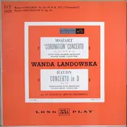 LP - Mozart / Haydn - Concerto No. 26, In D. K. 537 ('Coronation') / Concerto In D, Op. 21 - Mono