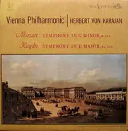 Wolfgang Amadeus Mozart / Joseph Haydn - Wiener Philharmoniker , Herbert Von Karajan - Mozart Symphony In G Minor, K. 550 / Haydn Symphony In D Major, No. 104