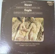 LP - Wolfgang Amadeus Mozart / Joseph Haydn - Wiener Philharmoniker , Herbert Von Karajan - Mozart Symphony In G Minor, K. 550 / Haydn Symphony In D Major, No. 104