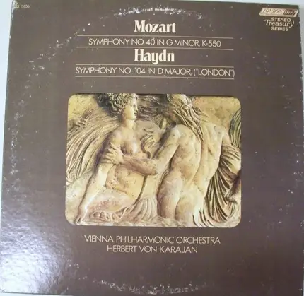 Wolfgang Amadeus Mozart / Joseph Haydn - Wiener Philharmoniker , Herbert Von Karajan - Mozart Symphony In G Minor, K. 550 / Haydn Symphony In D Major, No. 104