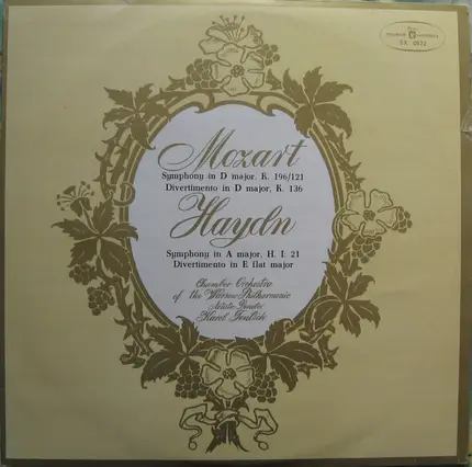 Wolfgang Amadeus Mozart / Joseph Haydn , Warsaw Philharmonic Chamber Orchestra , Karol Teutsch - Symphony In D Major, K. 196/121 / Divertimento In D Major, K. 136 / Symphony In A Major, H. I: 21 /