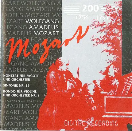 Mozart - Konzert Für Fagott Und Orchester / Sinfonie Nr. 25 / 8. Rondo Für Violin Und Orchester Nr. 1