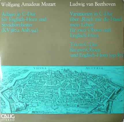 Mozart / Beethoven - Adagio In C-Dur Für Englisch-Horn Und Streichorchester (KV 580a Anh. 94) / Variationen In C-Dur Übe