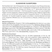 CD - Mozart / Beethoven - Klassische Ouvertüren = Classical Overtures