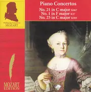 CD - Wolfgang Amadeus Mozart - Piano Concertos No. 21 In C Major K467 / No. 1 In F Major K37 / No. 25 In C Major K503