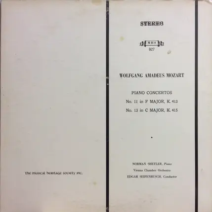 Mozart - Piano Concertos No.11/ No.13