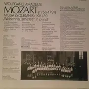 LP - Wolfgang Amadeus Mozart / Sebastian Hennig , Rafael Harten , John Elwes / Stephen Varcoe , Knabench - Missa Solemnis C-moll KV 139 'Waisenhausmesse'