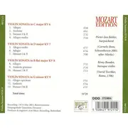 CD - Wolfgang Amadeus Mozart - Violin Sonatas KV 6-9