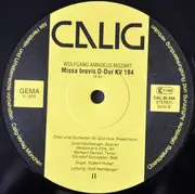 LP - Wolfgang Amadeus Mozart - Missa Brevis B-Dur KV 275, D-Dur KV 194