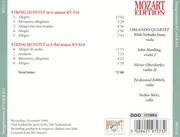 CD - Mozart - String Quintets KV 516 & 614